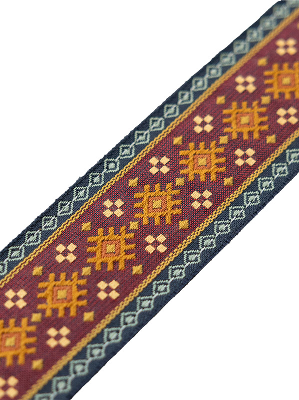 Levy's Courroie Tissu Avec Motifs Hootenany, 4 Portes Mediators, 5 Cm - Design 26 - Guitar strap - Variation 1