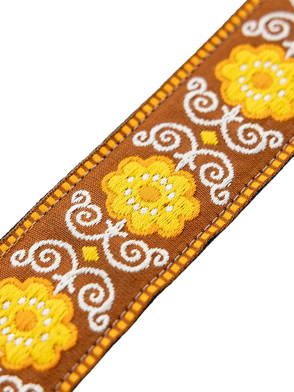 Levy's Courroie Tissu Avec Motifs Hootenany, 4 Portes Mediators, 5 Cm - Design 27 - Guitar strap - Variation 1