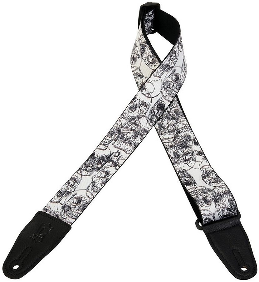 Levy's 5cm Polyester Embout Cuir Avec Motifs - Design 048 - Guitar strap - Main picture