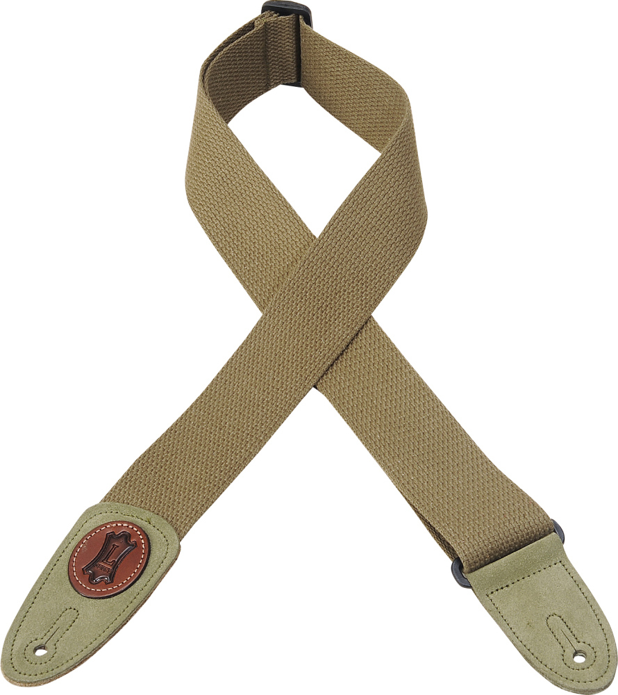 Levy's Mssc8-grn Cotton Guitar Strap 2inc - Guitar strap - Main picture