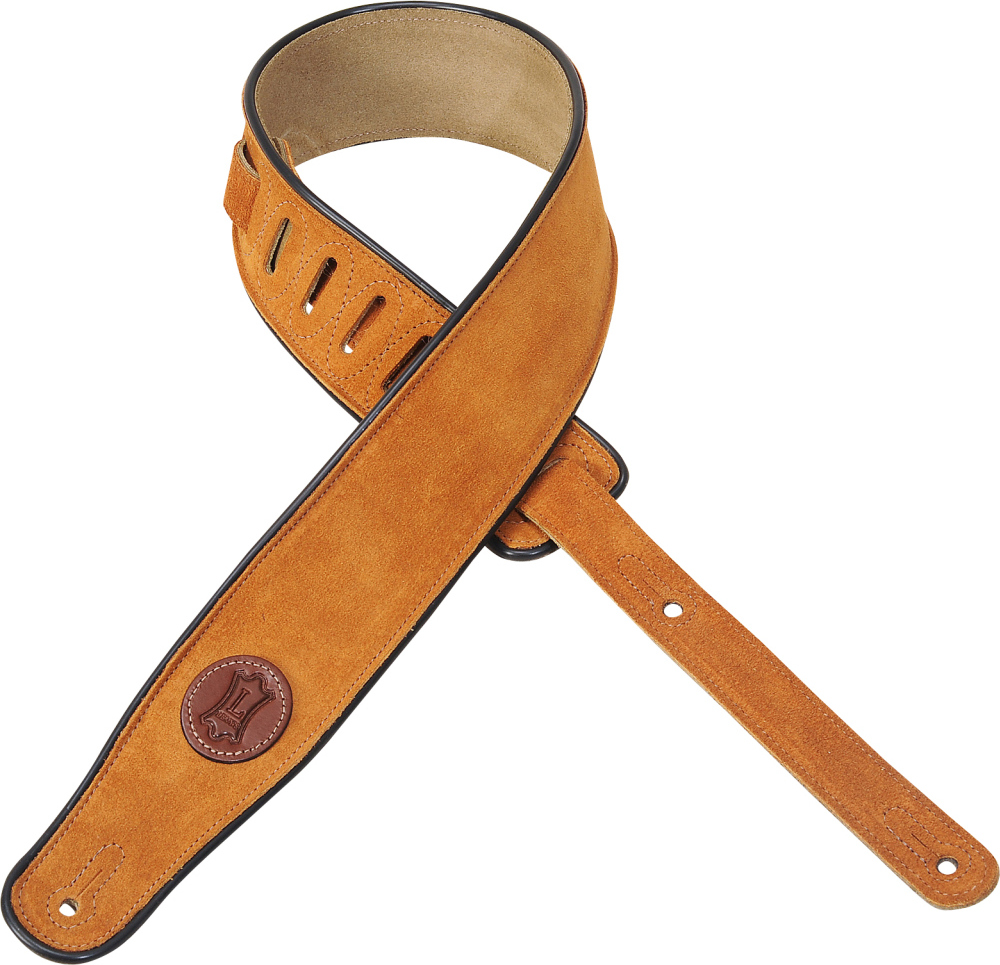 Levy's Suede Leather Sangle Daim Mss3 Honey - Guitar strap - Main picture