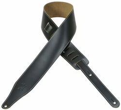 Guitar strap Levy's DM17-BLK Genuine Leather Guitar Strap