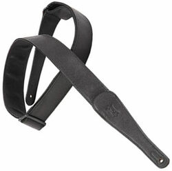 Guitar strap Levy's M7GG-BLK Garment Leather Guitar Strap - Black