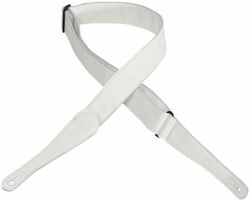 Guitar strap Levy's M7GG-WHT Garment Leather Guitar Strap - White