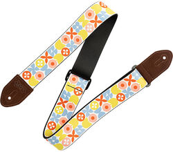 Guitar strap Levy's Mid Century Modern Series - 5 cm polyester, Retro Flower