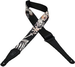 Guitar strap Levy's MPNR2-001 Polyester Guitar Strap 2inc.