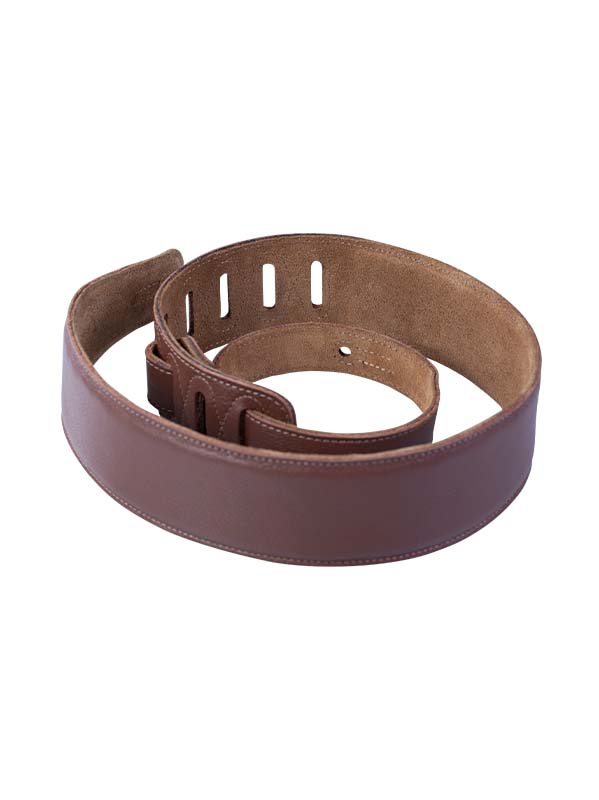 Levy's M26gf-brn - Cuir Rembourre Dos Daim 6,4 Cm Brown - Guitar strap - Variation 2