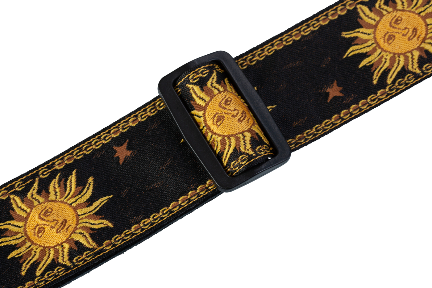 Levy's Sangle Polyester Et Cuir Mpjg-sun Black - Guitar strap - Variation 2