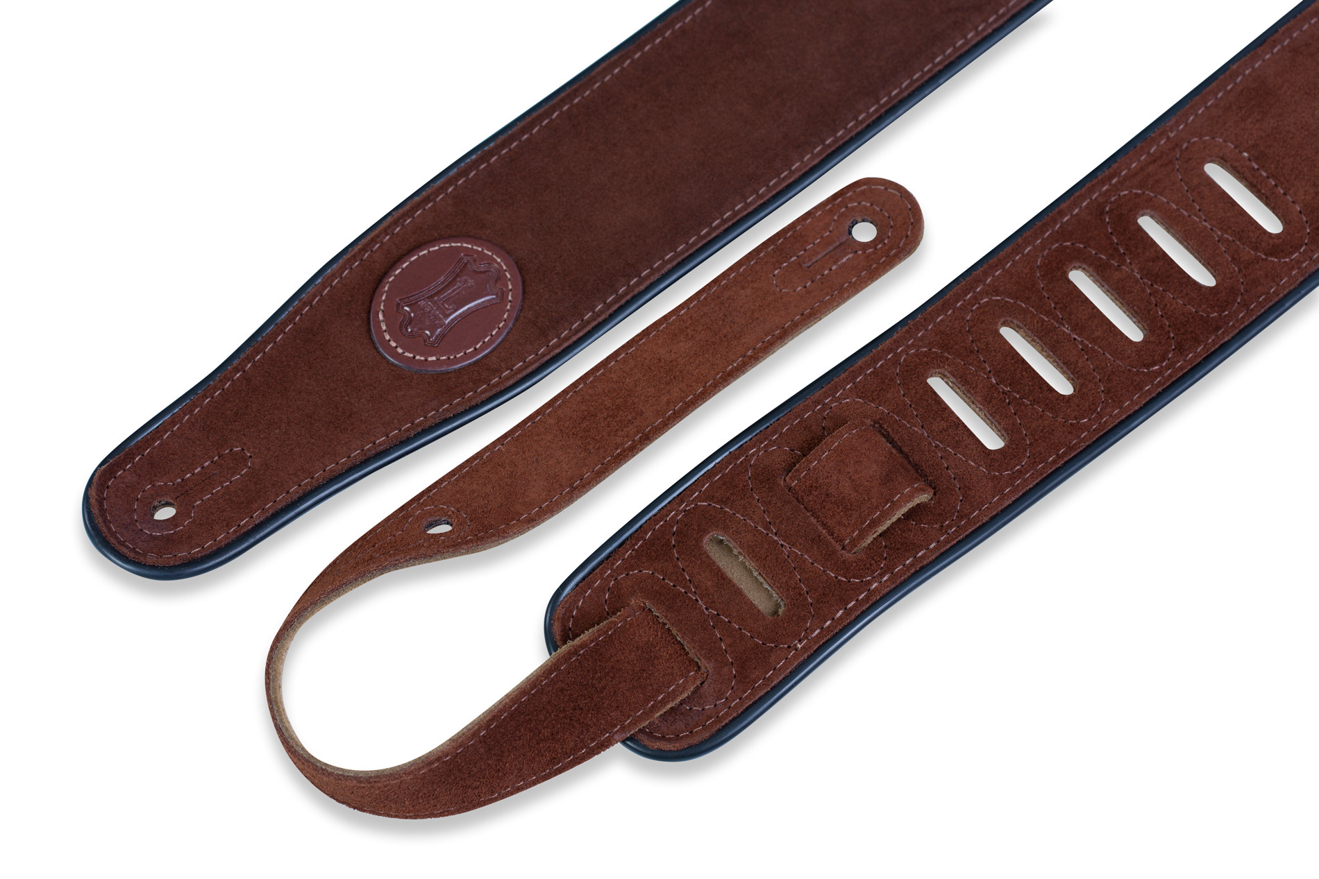 Levy's Suede Leather Sangle Daim Mss3 Brown - Guitar strap - Variation 3