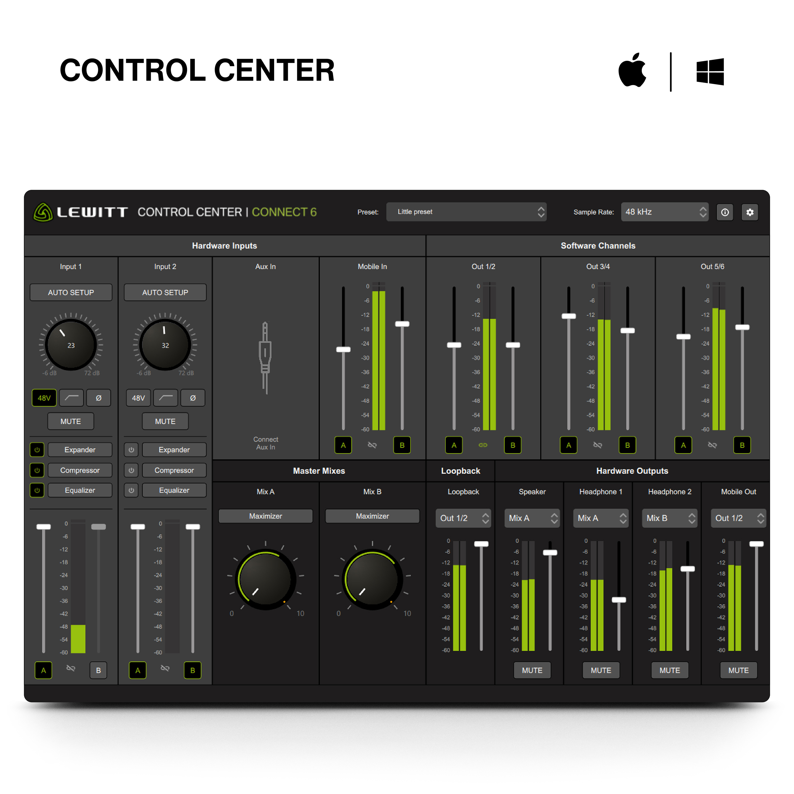 Lewitt Connect 6 - USB audio interface - Variation 5