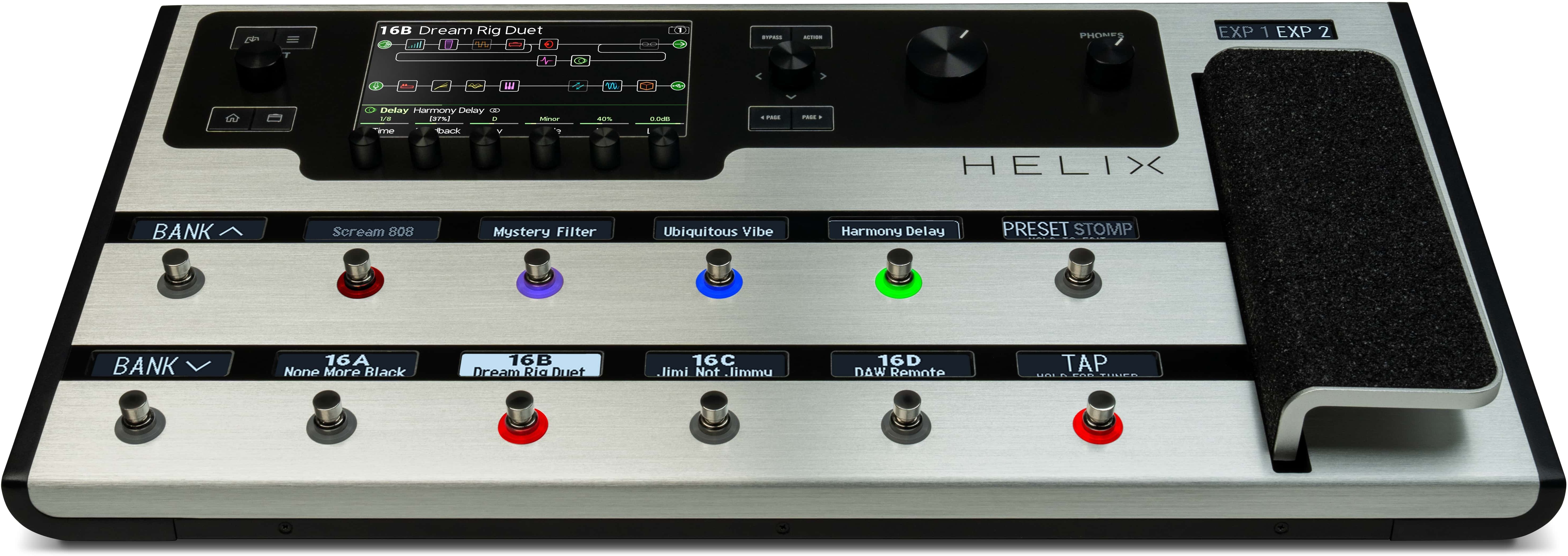Line 6 Helix Floor Limited Edition Platinum Guitar Processor - Guitar amp modeling simulation - Main picture