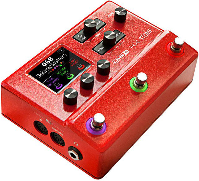 HX Stomp - Red Multieffect for electric guitar Line 6