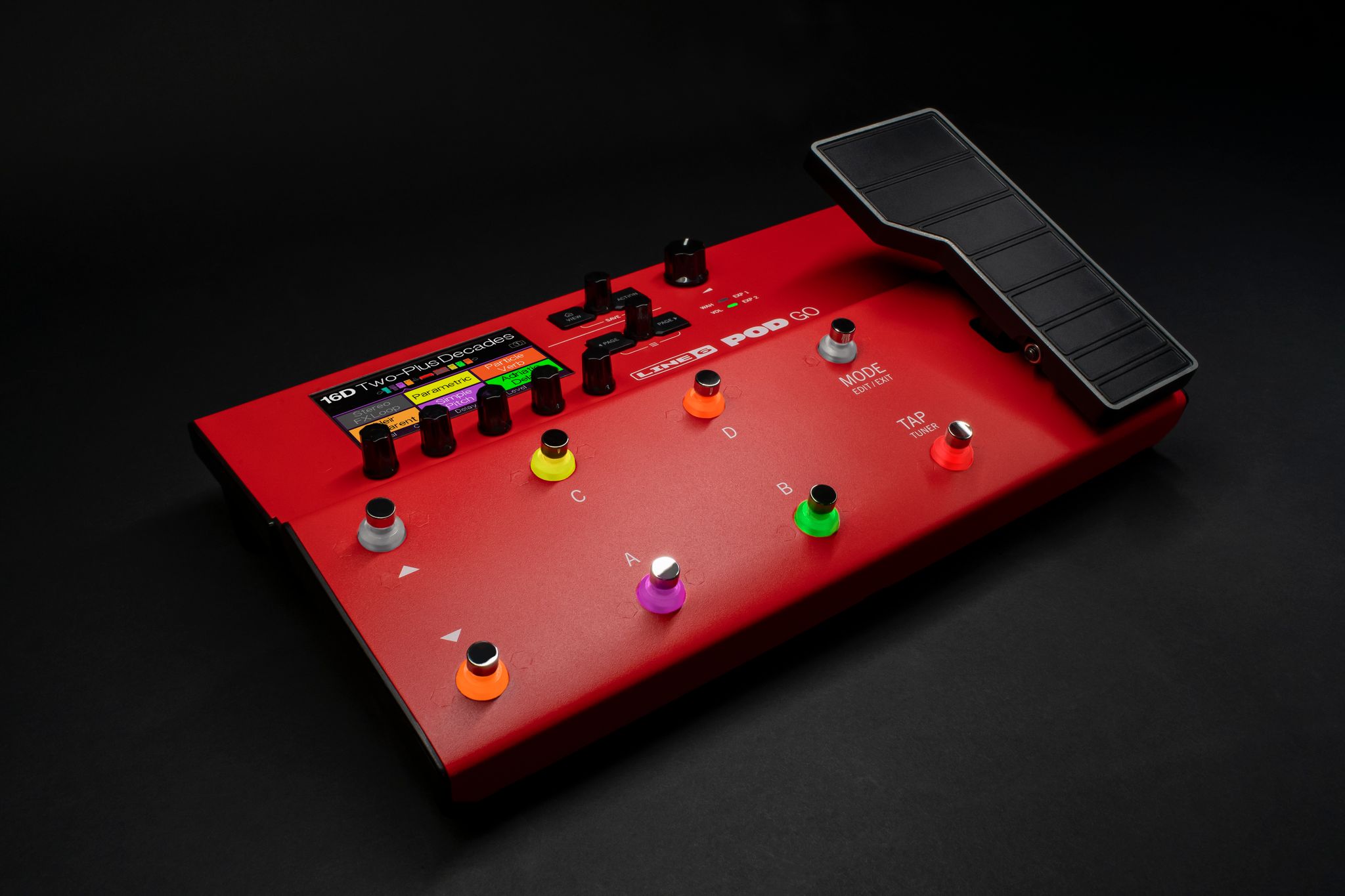 Line 6 Pod Go Limited Edition Red - Guitar amp modeling simulation - Variation 6