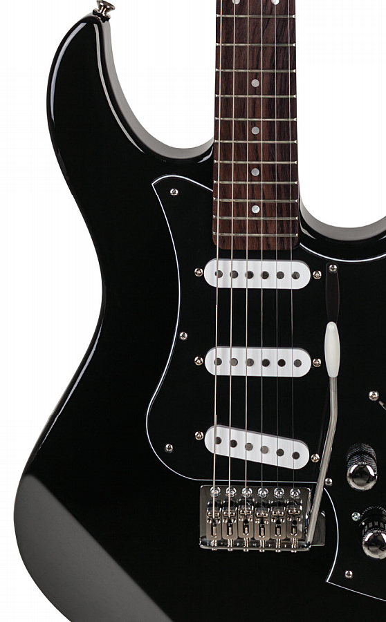 Line 6 Variax Standard Sss Trem Rw - Midnight Black - Modeling guitar - Variation 1
