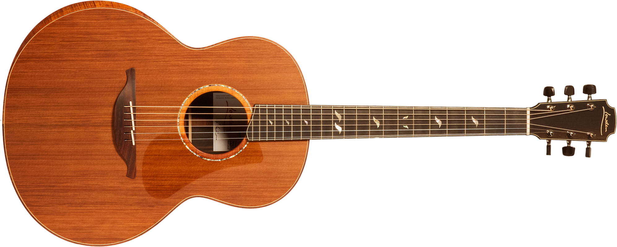 Lowden Custom Shop F50 Auditorium Sinker Redwood Macassar Ebony Eb #26347 - Natural - Folk guitar - Main picture