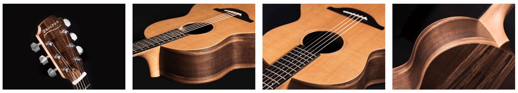 Sheeran By Lowden S01 Orchestra Model Cedre Noyer Eb +housse - Natural Satin - Acoustic guitar & electro - Variation 2