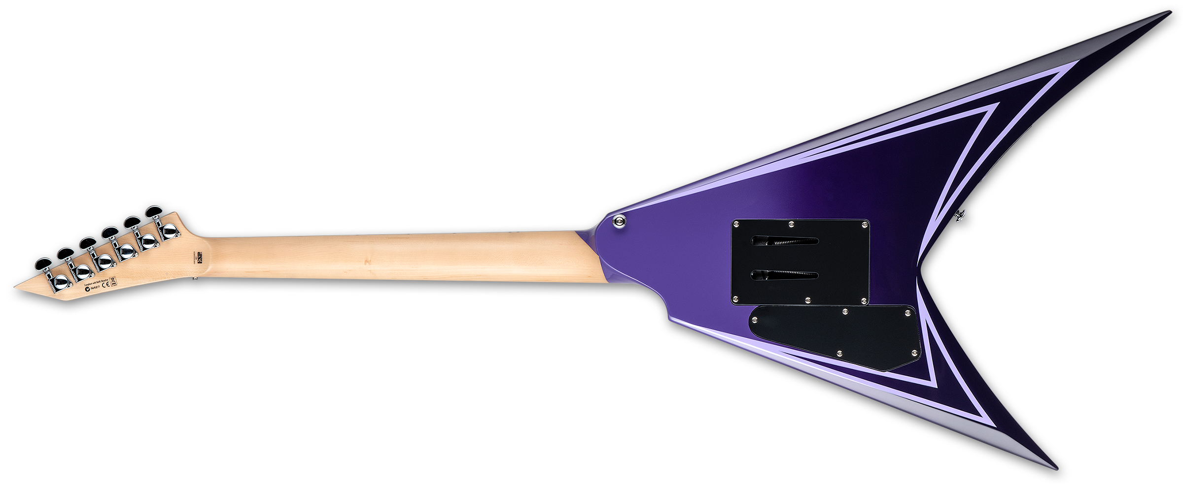 Ltd Alexi Laiho Hexed Signature H Fr Eb - Purple Fade W/ Pinstripes - Metal electric guitar - Variation 1