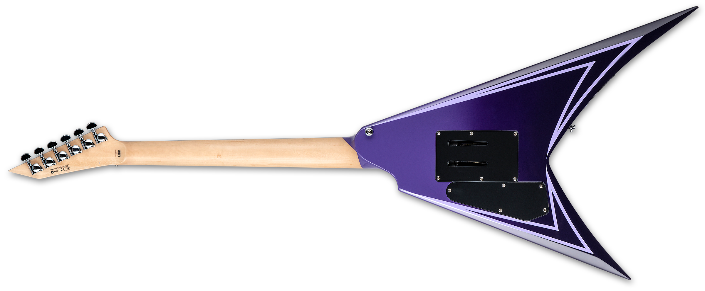 Alexi Hexed purple fade w pinstripes Metal electric guitar Ltd