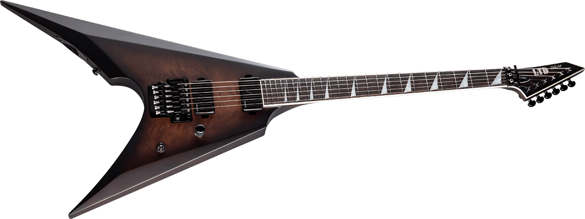 Ltd Arrow-1000 Floyd Rose Hh Fishman Fluence Modern Ht Eb - Dark Brown Sunburst - Metal electric guitar - Variation 2