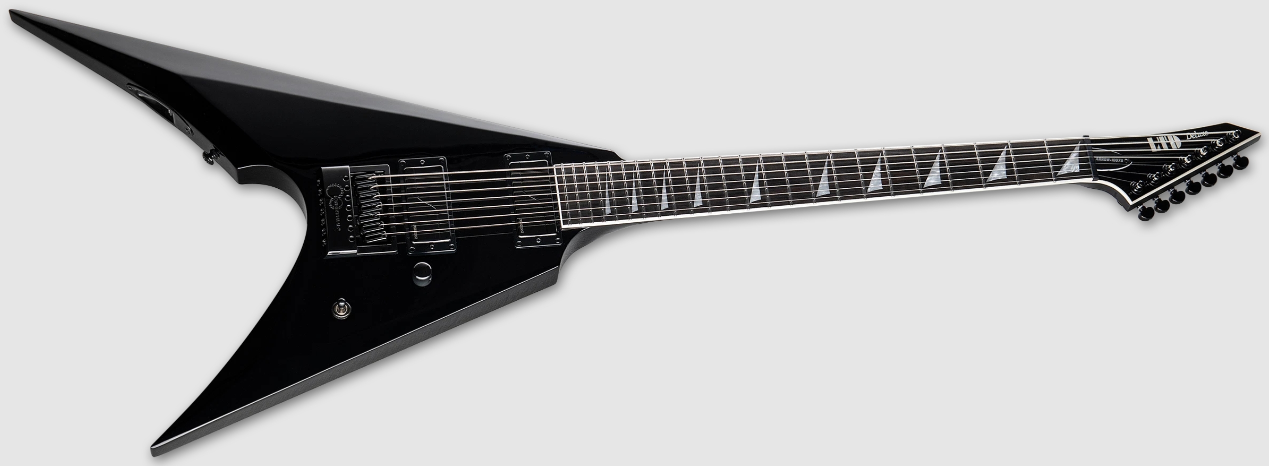 Ltd Arrow 1007 Baritone Evertune 7c 2h Fishman Fluence Ht Eb - Black - Baritone guitar - Variation 1