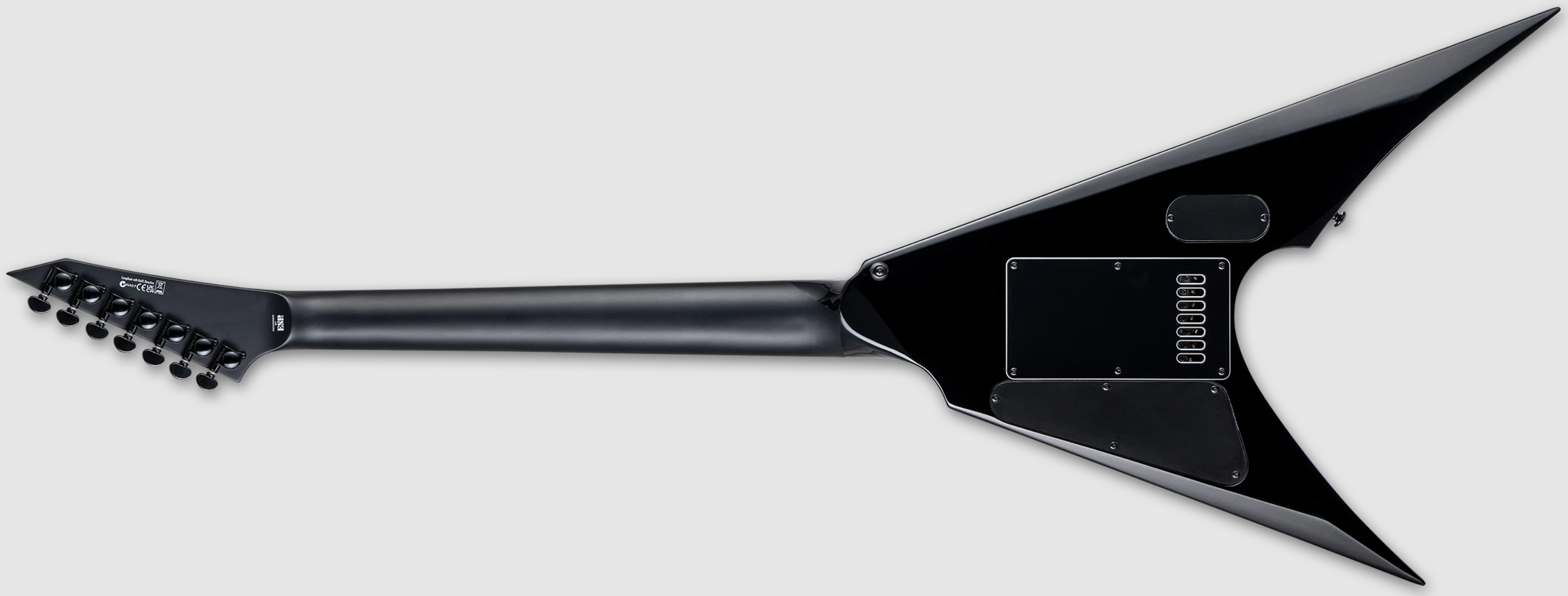 Ltd Arrow 1007 Baritone Evertune 7c 2h Fishman Fluence Ht Eb - Black - Baritone guitar - Variation 2