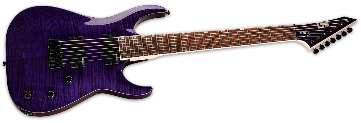 Ltd Brian Head Welch Sh-207 Signature Hh Ht Jat - See Thru Purple - 7 string electric guitar - Variation 1