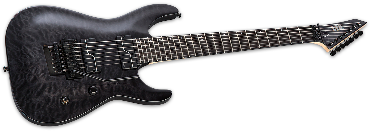 Ltd Buz Mcgrath Buz-7 Signature 7-cordes Hh Fishman Fr Eb - See Thru Black - 7 string electric guitar - Variation 1