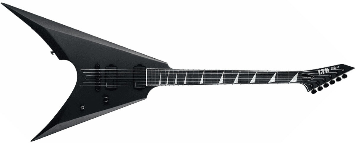 Ltd Arrow-1000nt Hh Fishman Fluence Modern Ht Eb - Charcoal Metallic Satin - Metal electric guitar - Main picture