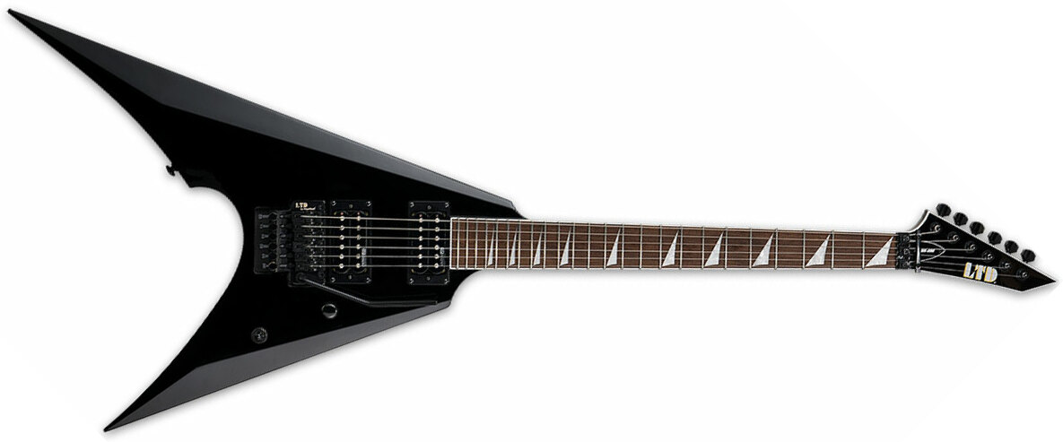 Ltd Arrow-200 Hh Fr Jat - Black - Metal electric guitar - Main picture
