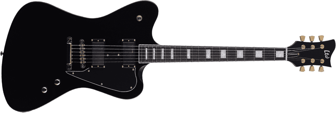 Ltd Bill Kelliher Sparrowhawk Signature 2h Seymour Duncan Ht Eb - Black - Retro rock electric guitar - Main picture