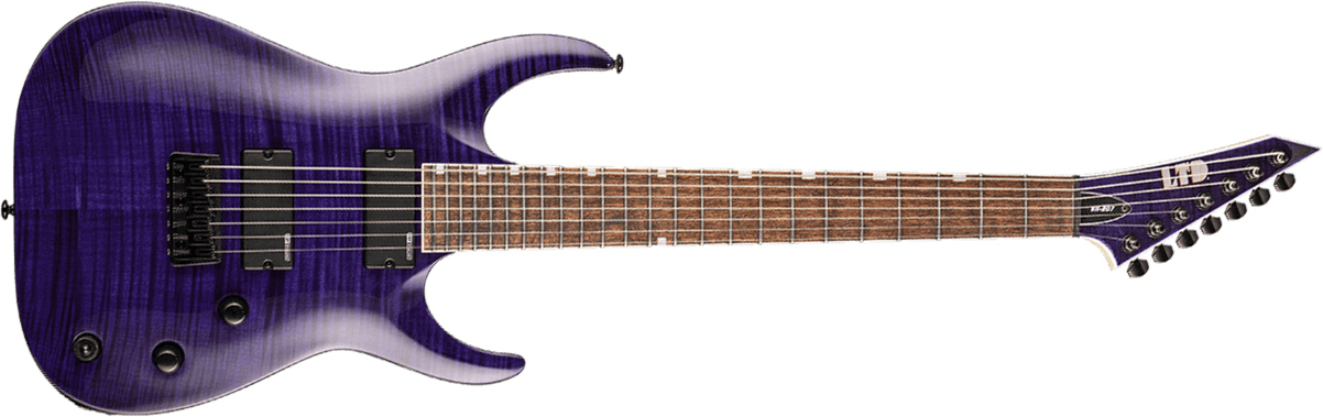 Ltd Brian Head Welch Sh-207 Signature Hh Ht Jat - See Thru Purple - 7 string electric guitar - Main picture