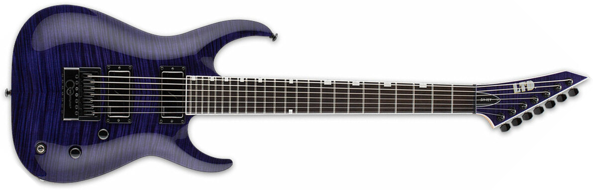 Ltd Brian Head Welch Sh-7 Evertune Signature 2h Fishman Fluence Ht Eb - See Thru Purple - Str shape electric guitar - Main picture
