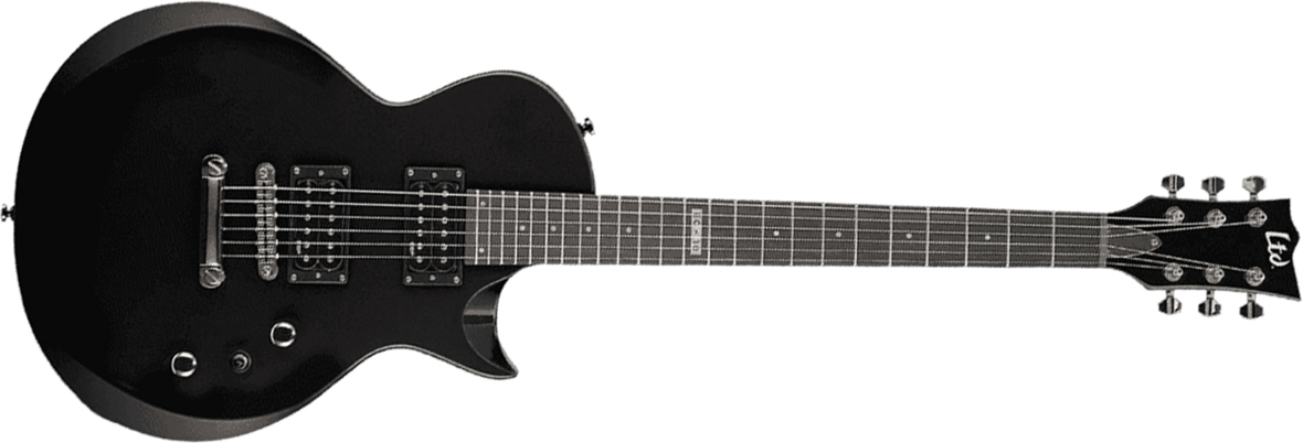 Ltd Ec-10 Kit Hh Ht Rw +housse - Black - Single cut electric guitar - Main picture