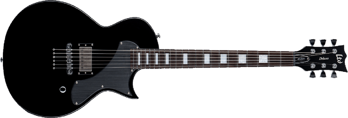 Ltd Ec-01ft 1h Seymour Duncan Ht Eb - Black - Metal electric guitar - Main picture
