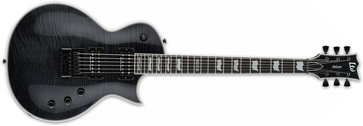 Ltd Ec-1000 Evertune Hh Seymour Duncan Ht Eb - See Thru Black - Single cut electric guitar - Main picture