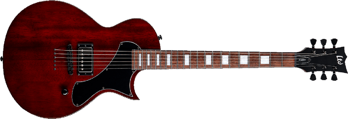Ltd Ec-201 1h Ht Jat - See Thru Black Cherry - Metal electric guitar - Main picture