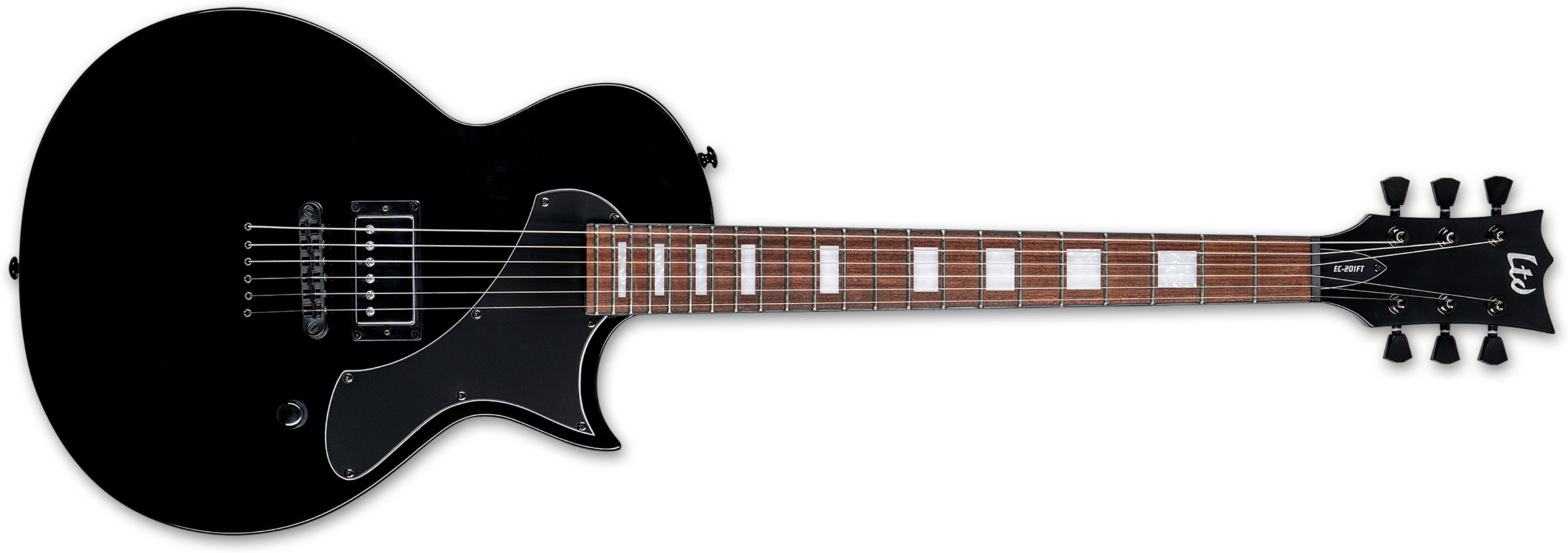 Ltd Ec-201 1h Ht Jat - Black - Metal electric guitar - Main picture