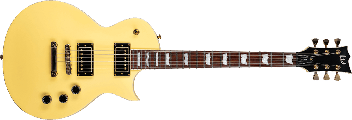 Ltd Ec-256 Gh Hh Ht Jat - Vintage Gold Satin - Metal electric guitar - Main picture