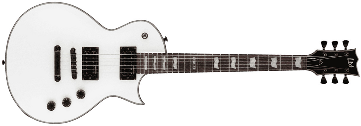 Ltd Ec-256 Sw - Snow White - Single cut electric guitar - Main picture