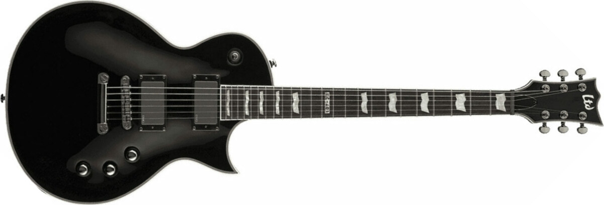 Ltd Ec-401 Hh Emg Ht Rw - Black - Single cut electric guitar - Main picture