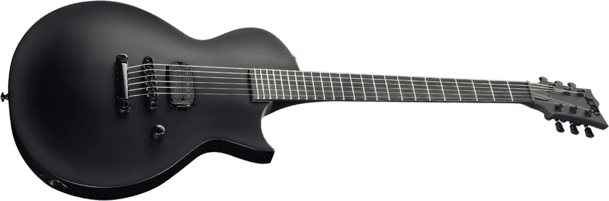 Ltd Ec-black Metal - Black Satin - Single cut electric guitar - Main picture