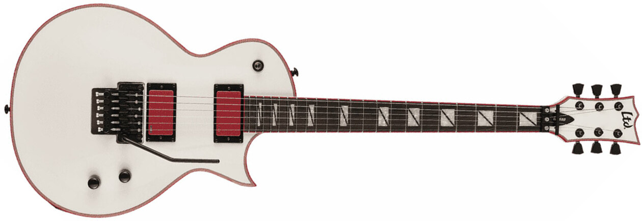 Ltd Gary Holt Gh-600 Signature Hh Fr Eb - Snow White - Single cut electric guitar - Main picture