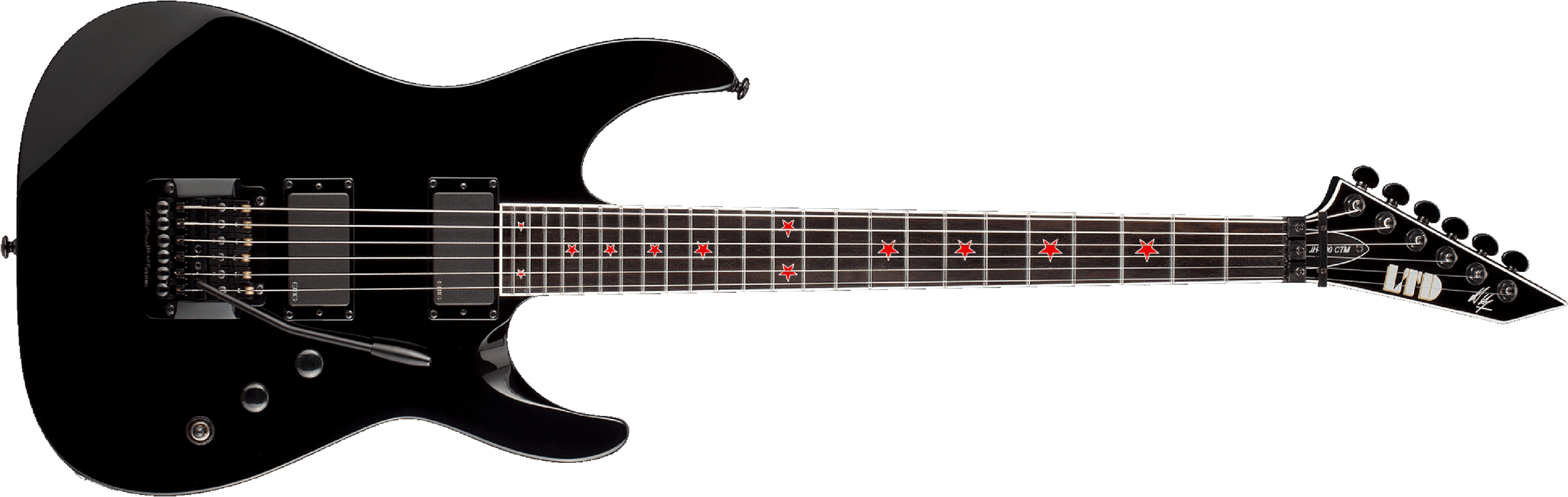 Ltd Jeff Hanneman Jh-600 Signature Hh Emg Khaler Eb - Black - Str shape electric guitar - Main picture