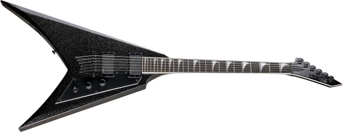 Ltd Kh-v 602 Kirk Hammett Signature Hh Ht Eb - Black Sparkle - Metal electric guitar - Main picture