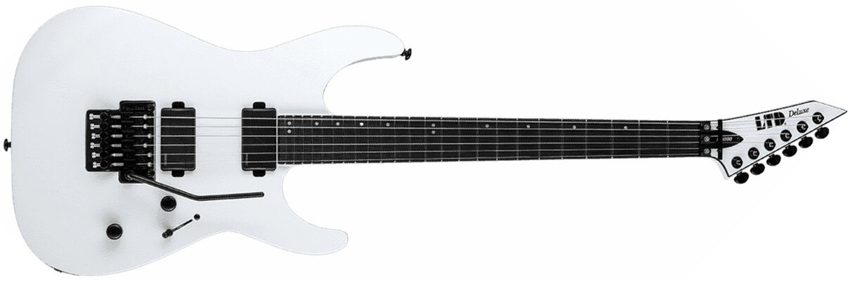 Ltd M-1000 Hh Fishman Fr Eb - Snow White - Metal electric guitar - Main picture