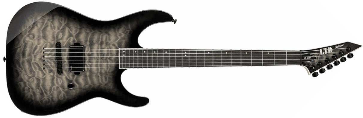 Ltd M-1001nt H Emg Ht Eb - Charcoal Burst - Str shape electric guitar - Main picture