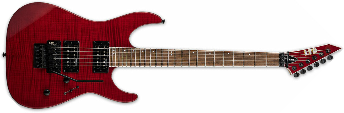Ltd M-200fm Hh Fr Jat - See Thru Red - Str shape electric guitar - Main picture