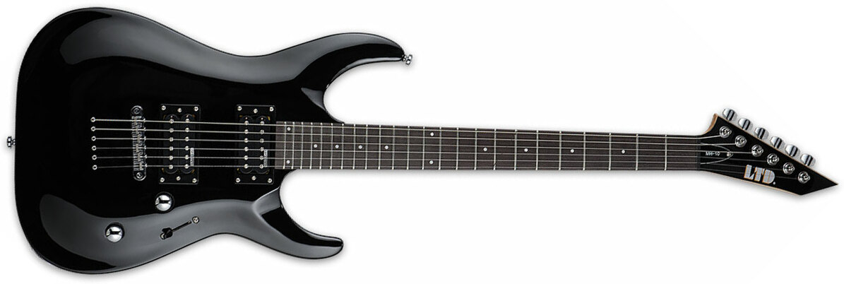 Ltd Mh-10 Kit Hh Ht Jat +housse - Black - Str shape electric guitar - Main picture