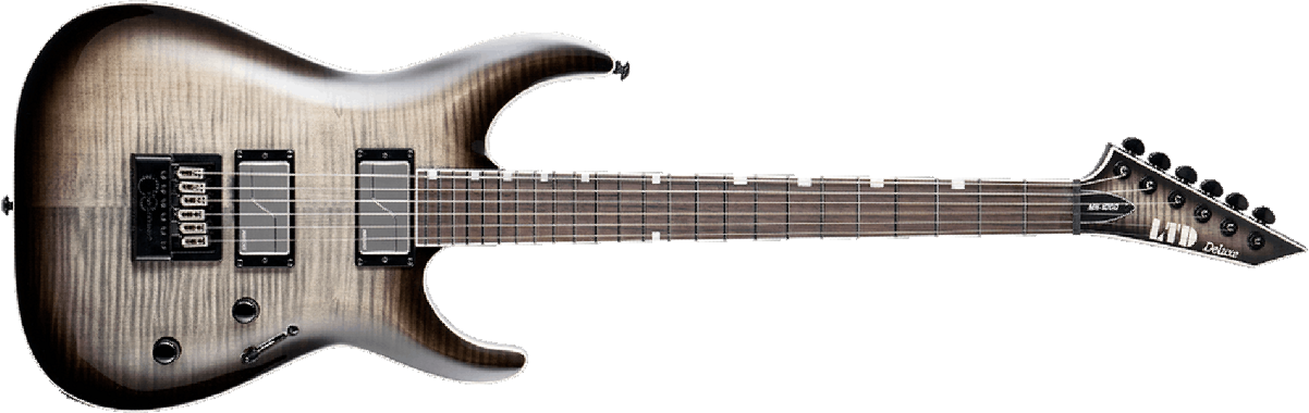 Ltd Mh-1000 Deluxe Evertune Fishman Hh Eb - Charcoal Burst - Metal electric guitar - Main picture