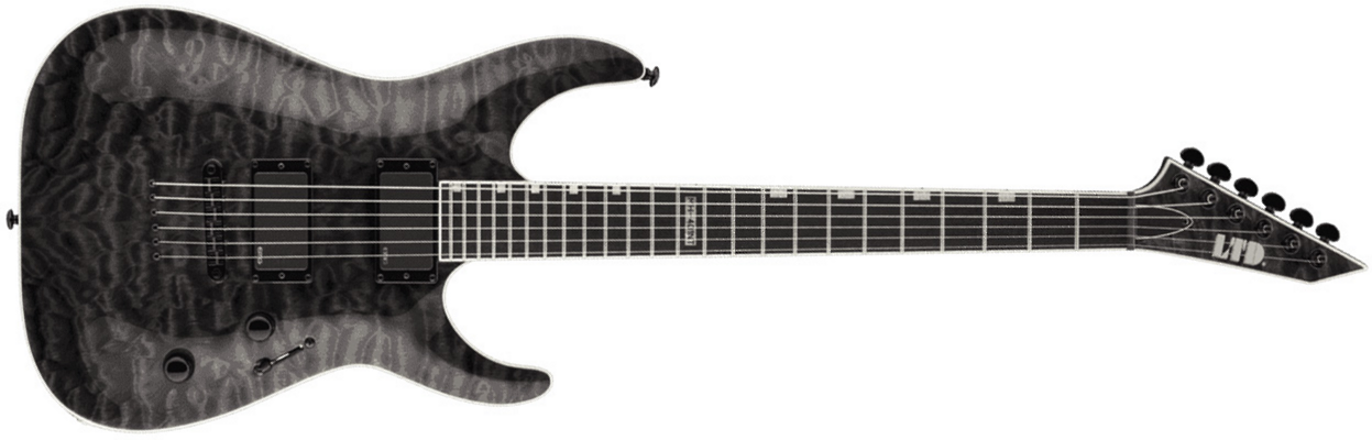 Ltd Mh-401nt Emg - See Thru Black - Str shape electric guitar - Main picture